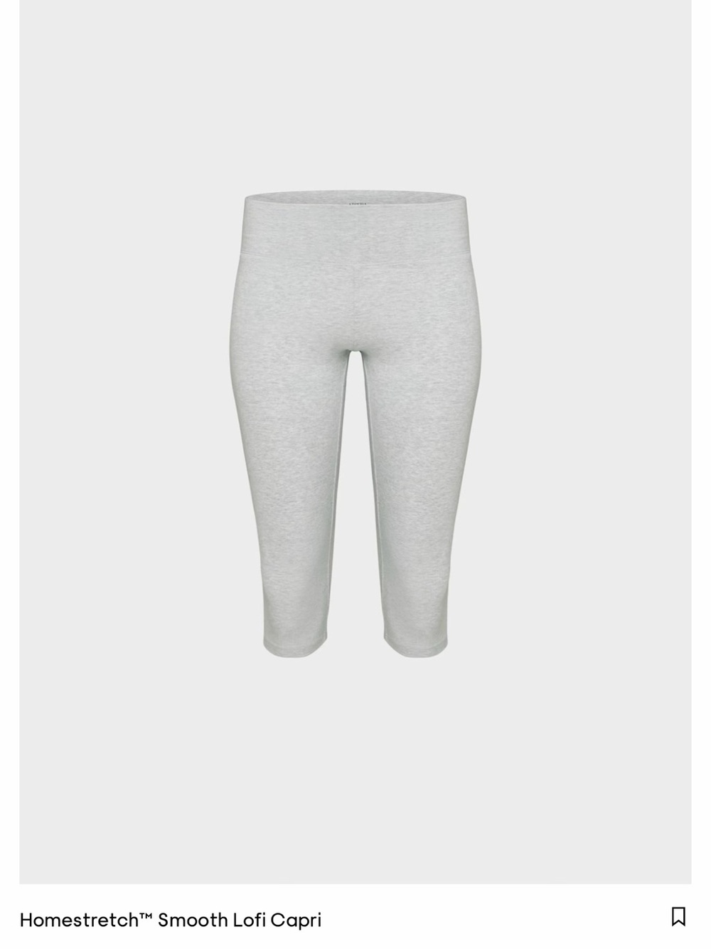 Aritzia Homestretch™ Smooth Lofi Capri Leggings - Light Gray